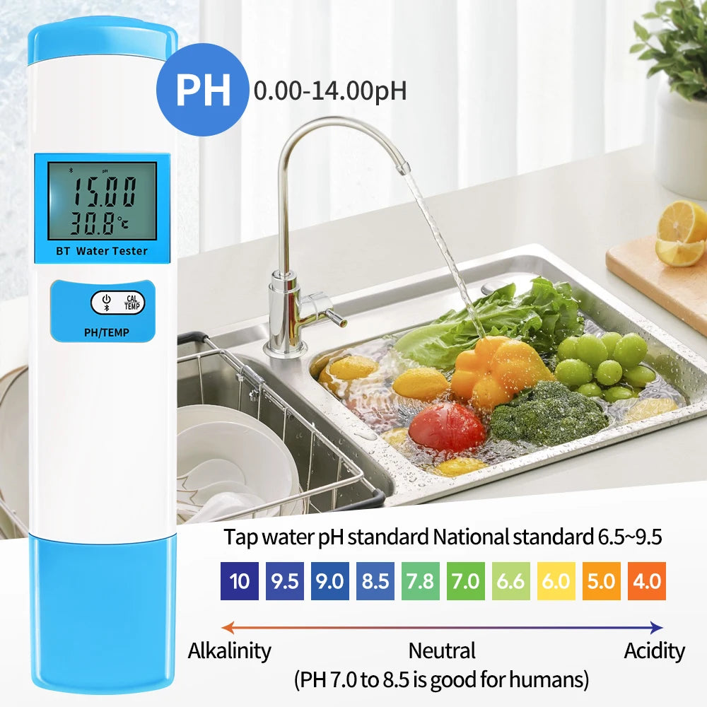 Bluetooth PH Meter 5 In 1 Water Quality Pen &ndash; Fast Readouts