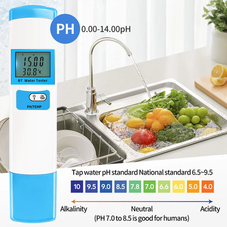 Bluetooth PH Meter 5 In 1 Water Quality Pen &ndash; Fast Readouts