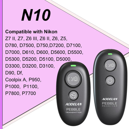 AODELAN Wireless Camera Shutter Release Remote for Canon, Sony, Nikon N10 for Nikon / CHINA