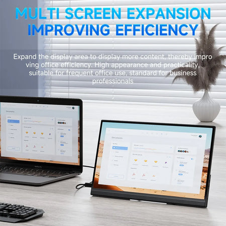 MUCAl 15.6 Inch Portable Monitor &ndash; Full HD 1920x1080 Display