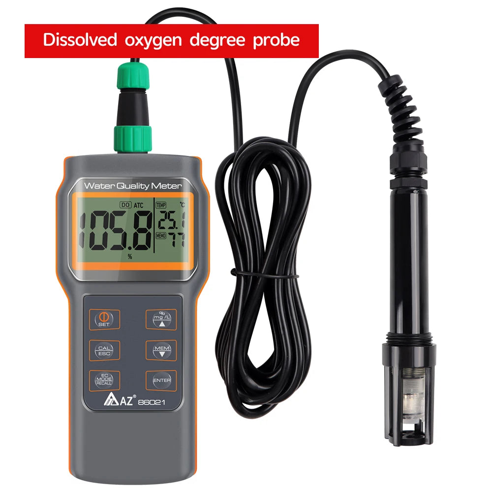Aquaculture Water Quality Tester AZ86021 &ndash; PH Meter And Temp Dissolved Oxygen