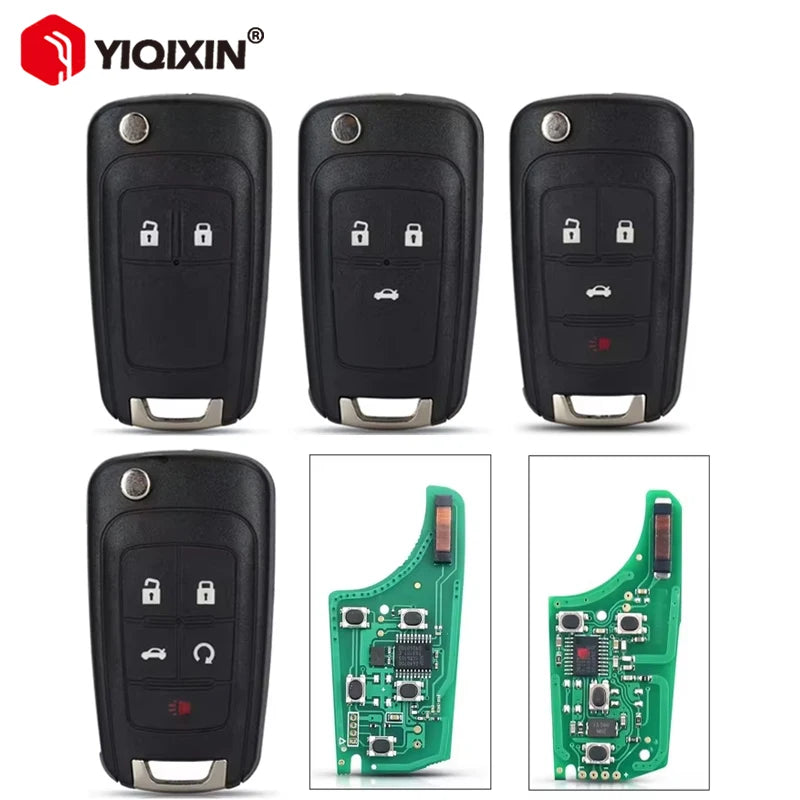 Chiave Remota Sostitutiva Flip Pieghevole per Opel Astra Lama HU101 Non Tagliata 2/3/4/5 Pulsanti