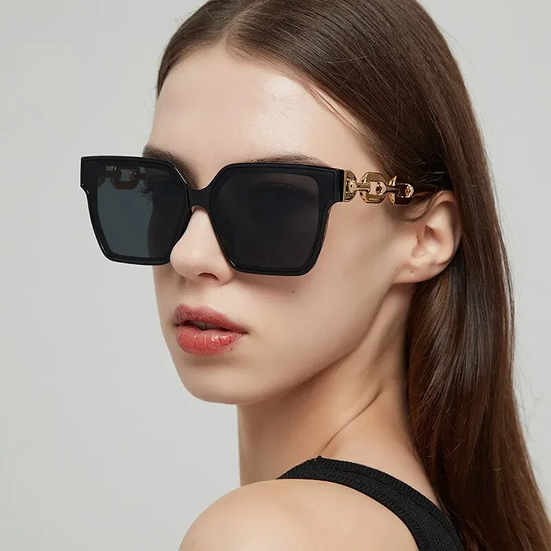 2025 Women Rectangle Vintage Sunglasses &ndash; Retro Cat Eye