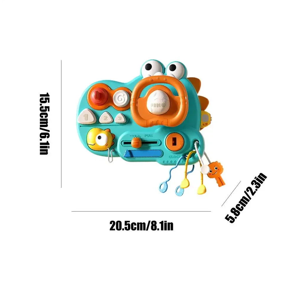 Montessori Busy Board Toys for Toddler - Travel Friendly green