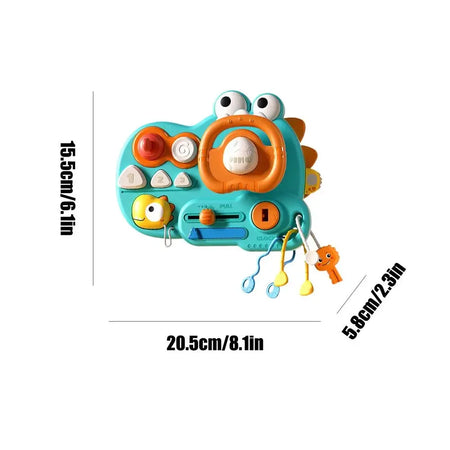 Montessori Busy Board Toys for Toddler - Travel Friendly green