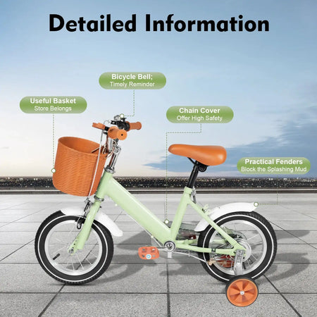 12 Inch Kids Balance Learning Bicycle - Height Adjustable