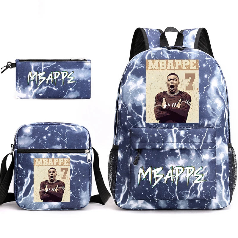 print student backpack set children's school bag shoulder bag pencil case 3-piece set 5