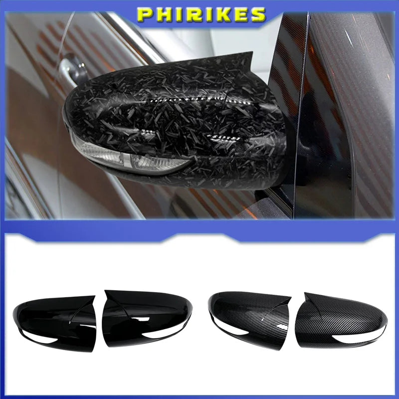 Premium Carbon Fiber Exterior Mirror Cover High Gloss Finish for Mercedes W169 W245 A B