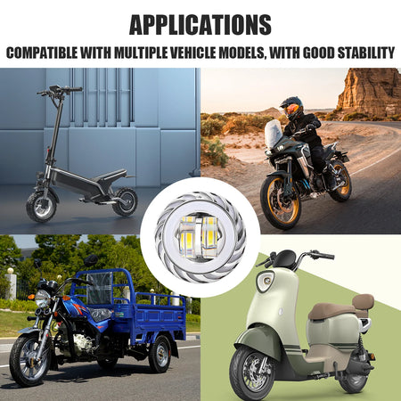 KEVANLY Motorcycle Headlight &ndash; Dual Halo LED Projector Lens