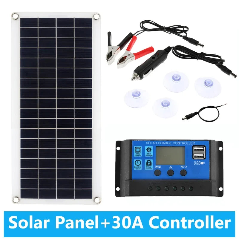 1000W Solar Panel DC 12V-18V &ndash; Dual USB Power Bank Outdoor with 30A controller