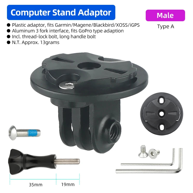 DEEMOUNT Bicycle Computer Mount &ndash; Durable and Lightweight Design Male A S036GM N S40 / CHINA