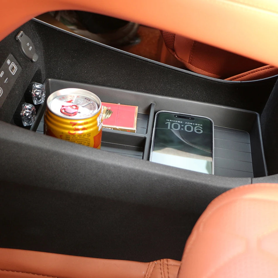 BYD Sealion Armrest Storage Box with Rubber Backing, ABS Plastic