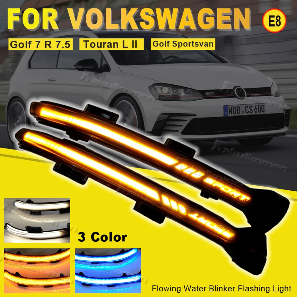 LED Δυναμικό Φλας Σημείου για Volkswagen MK7 Golf 7 2012 έως 2018