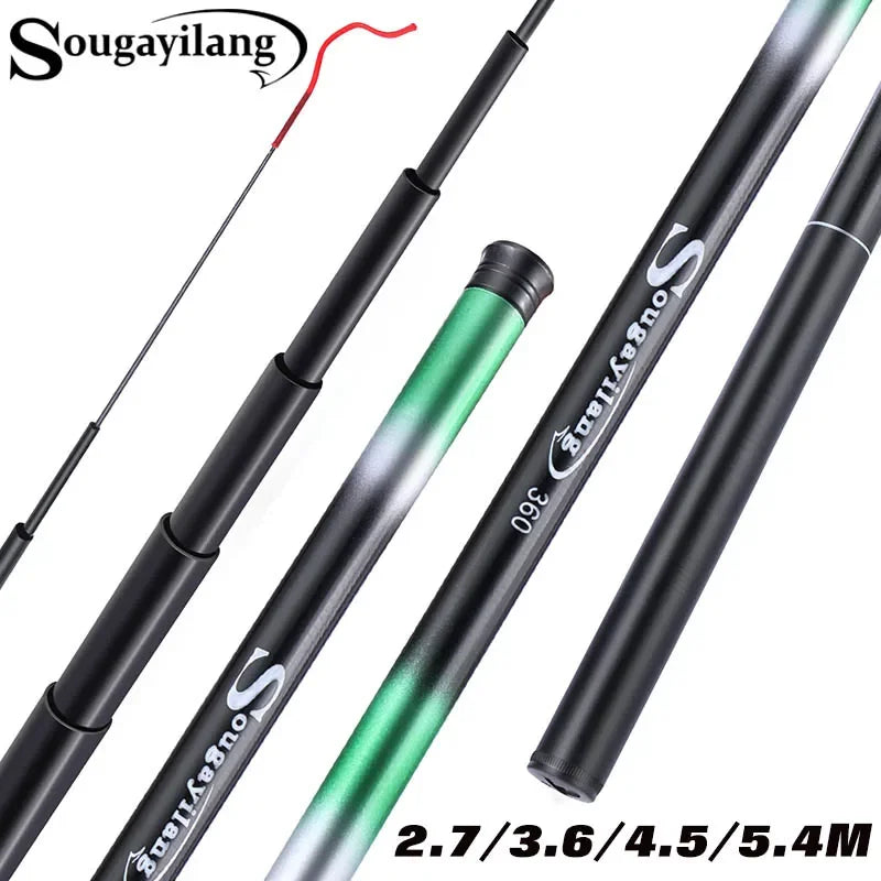 Sougayilang Telescopic Carp Fishing Rod - Ultra Light &amp; Portable