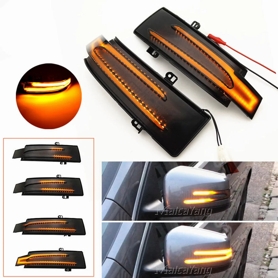 Dynamická LED boční zrcátka s blinkry pro Mercedes-Benz G W463 X164 X166 W251