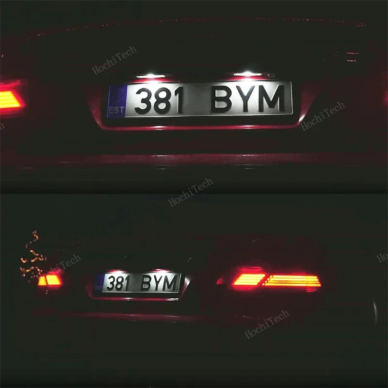 LED-rekisterikilven valot valkoiset virheettömät BMW 7-sarjalle E65 E66