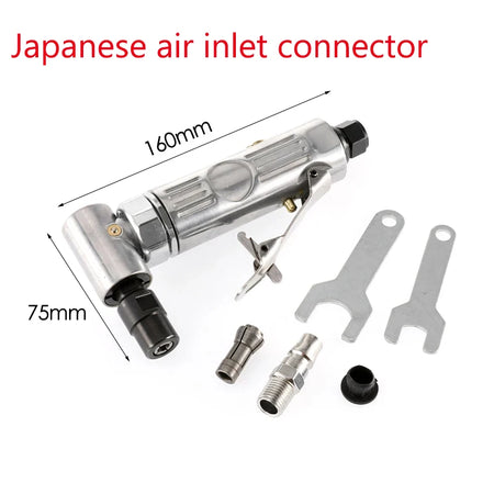 Mini 1/4 Air Angle Die Grinder 90 Degree - Safety Trigger