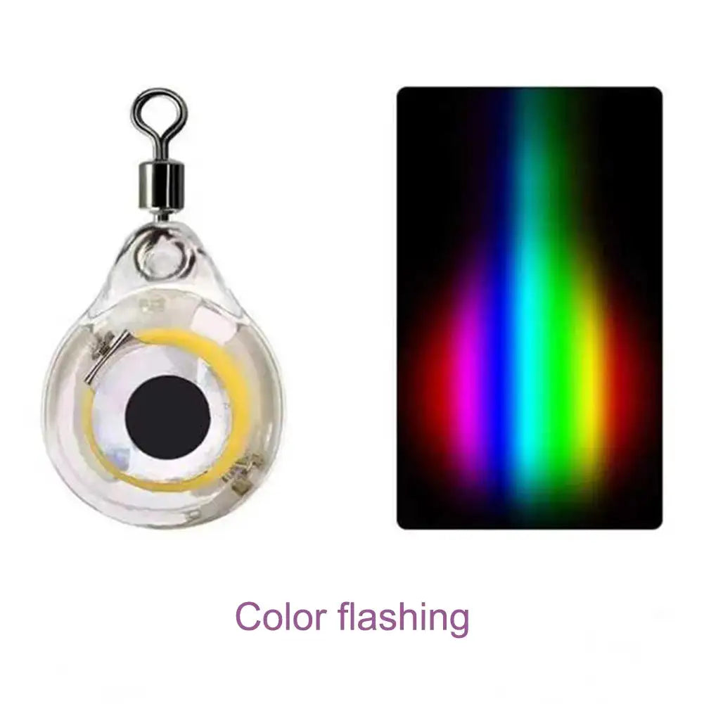 10Pcs Fishing Lure Light Eye Shape Night Battery Powered
