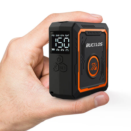BUCKLOS Mini Electric Air Pump &ndash; 150PSI Portable Inflation Orange