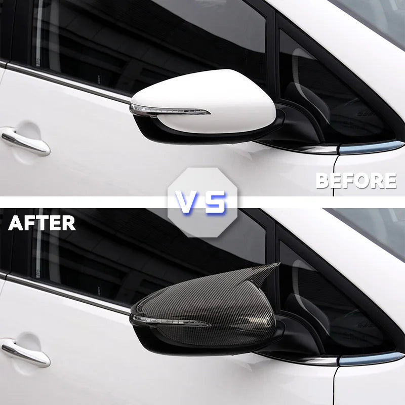 Copertura Specchietto Esterno Kia Forte K3 Fibra di Carbonio ABS