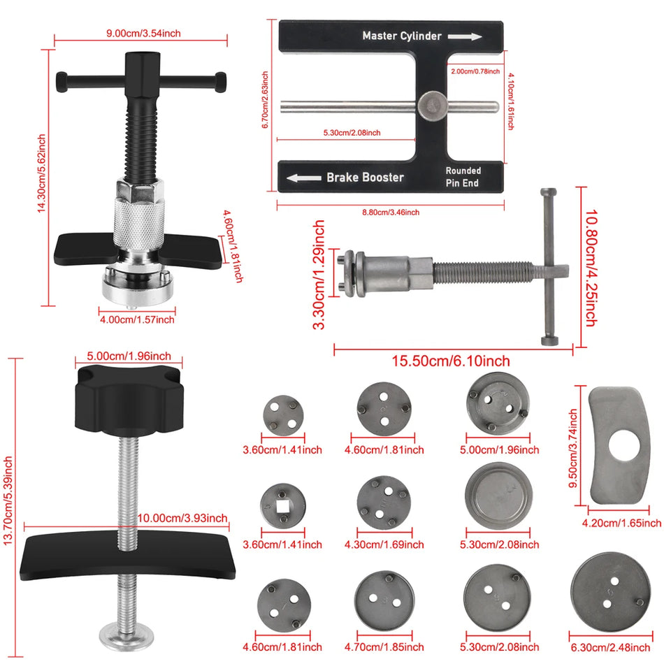 Alfa Romeo Giulietta Jarrusatulan Poistotyökalusarja Teräksestä, 12/13 Kpl