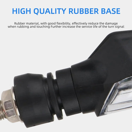 4Pcs LED Motorcycle Turn Signal Light &ndash; Waterproof Amber Blinker Indicators