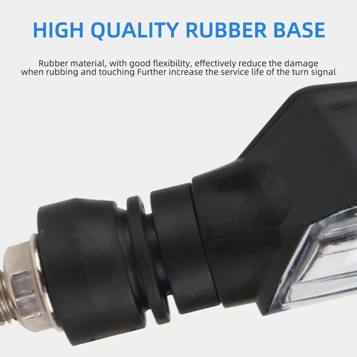 KEVANLY 4PCS Motorcycle LED Turn Signal Light &ndash; Waterproof Amber Indicators