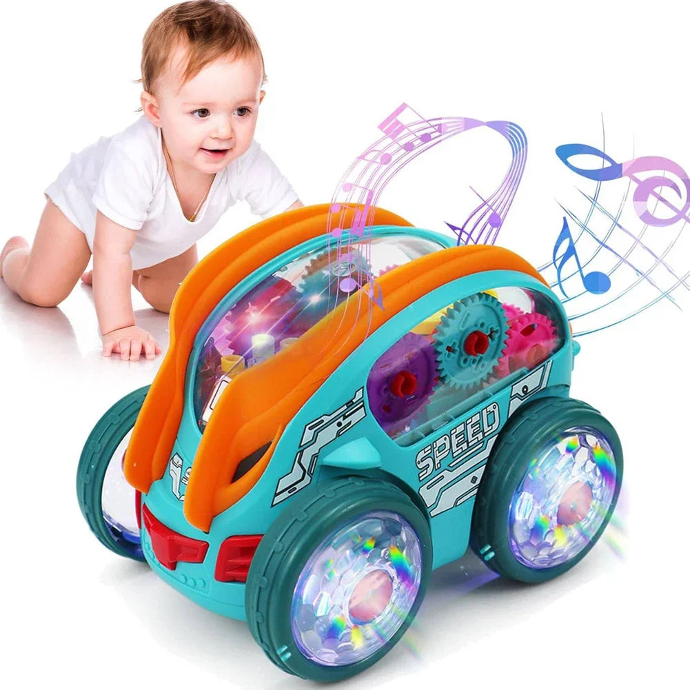 Electric Rotating 3D Luminous Music Car - Music Light Show