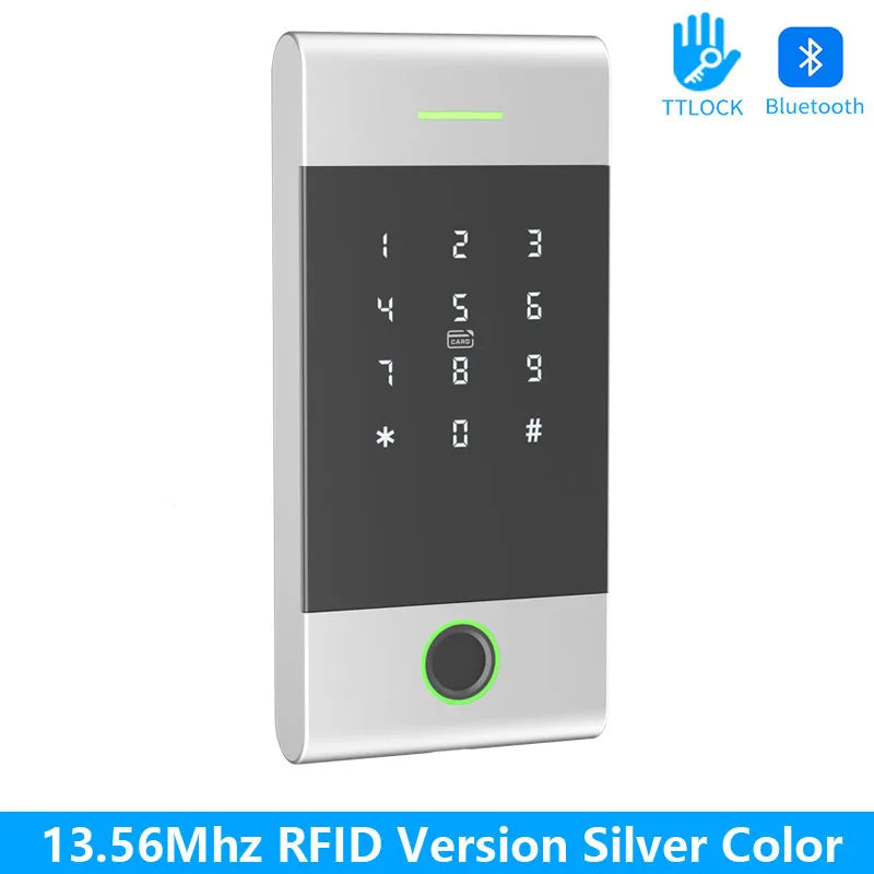 MJ01 - Waterproof Fingerprint RFID Keypad Lock With Alexa MJ01 silver