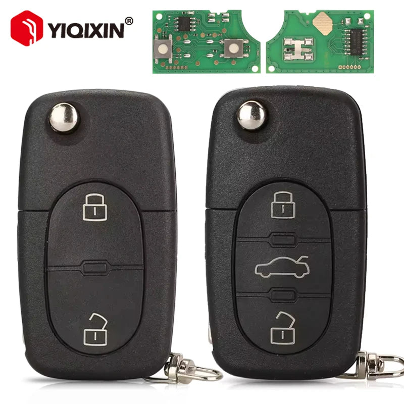 Be raktų nuotolinis 2-3 mygtukų 433MHz ID48 Audi A3 A4 A6 A8 TT RS4 paruoštas artimajam