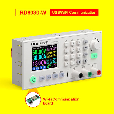 RD6030-W &ndash; 60V 30A Adjustable Buck Converter For Lab Use RD6030-W