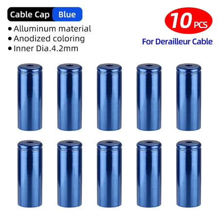 5mm Alloy Bicycle Brake Cable End Cap &ndash; Durable CNC-Machined Protection 4mm Shifter BU 10pc / CHINA