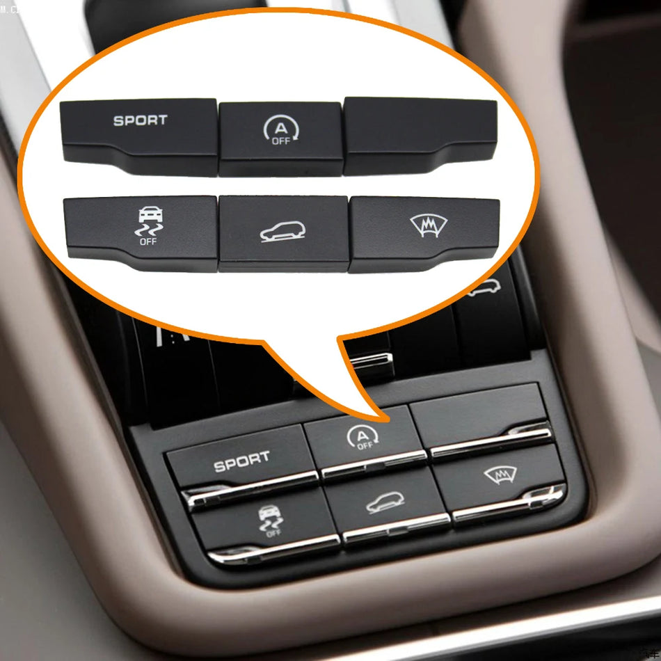 Комплект за ремонт на превключвателя на режима на шофиране за Porsche Cayenne 7P5 2010-2018 спортен бутон ABS UV покритие