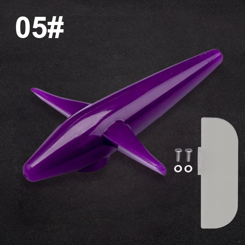 7" Offshore Tuna Lure - Adjustable Rudder &amp; SS316 Screw Purple / 7inch