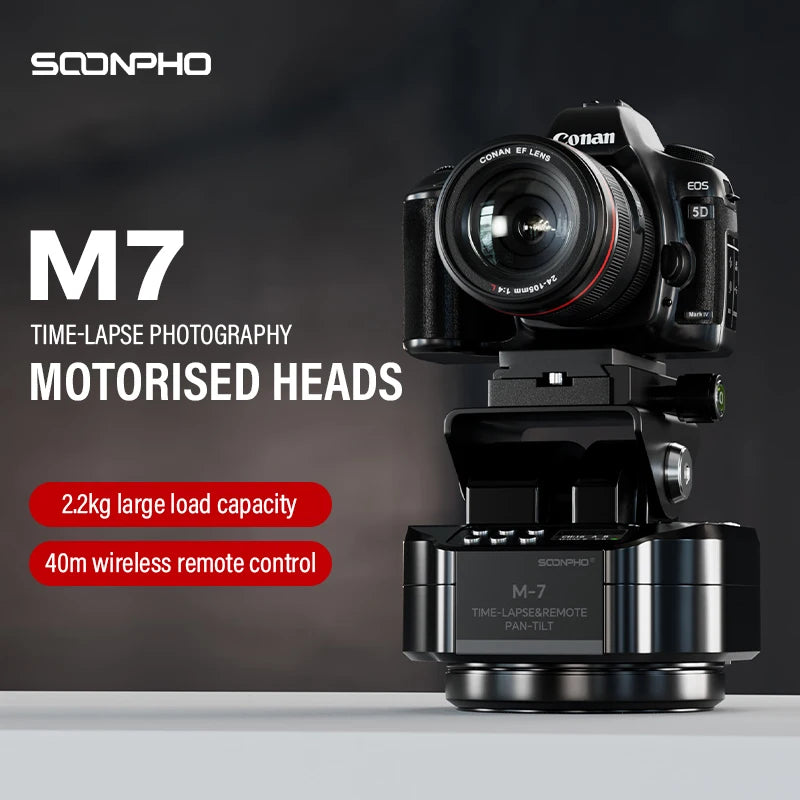 Soonpho M7 Electric Gimbal - 360&deg; Rotation &amp; Wireless Control