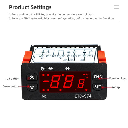 ETC-974 Temperature Controller - Refrigerator Defrosting