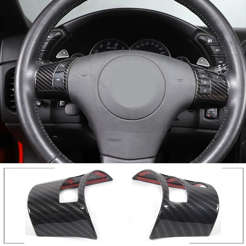 Cornice Pulsanti Volante in Fibra di Carbonio Corvette C6