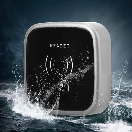 Waterproof Dual Frequency Card Reader Wiegand 26 34 - IP65 silver color