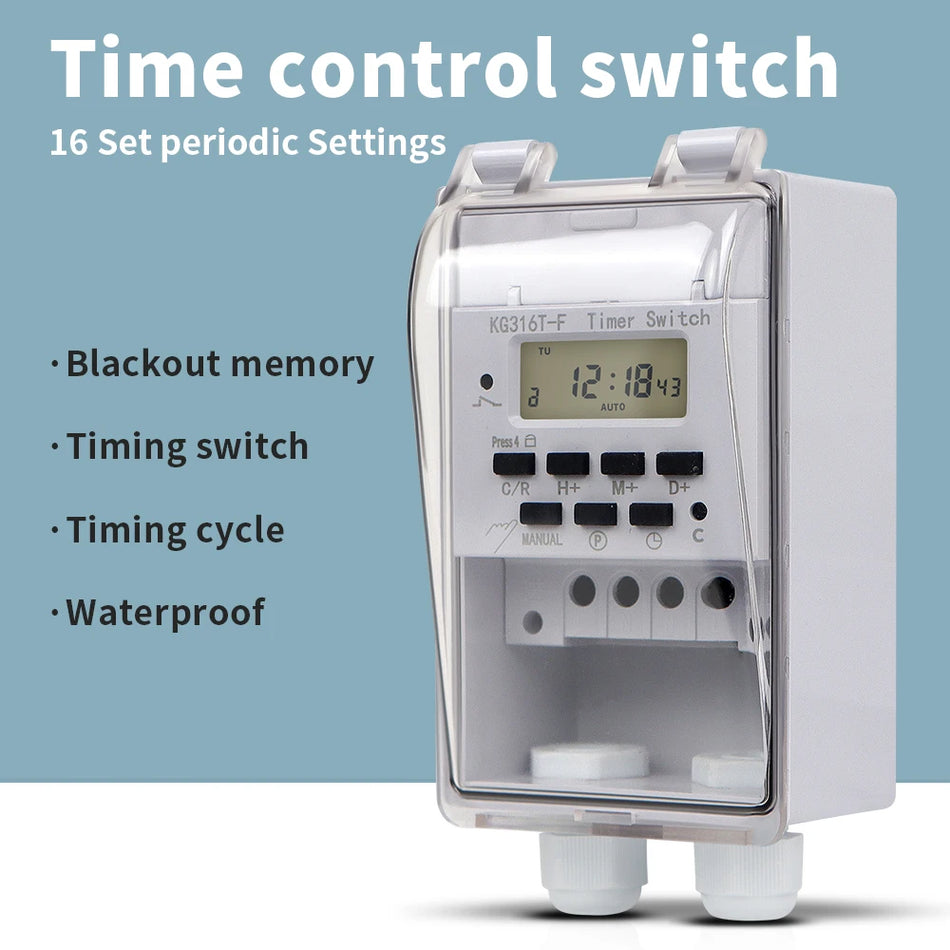 KG316T-F Digital Timer Switch &ndash; Waterproof Weekly Timer Default Title