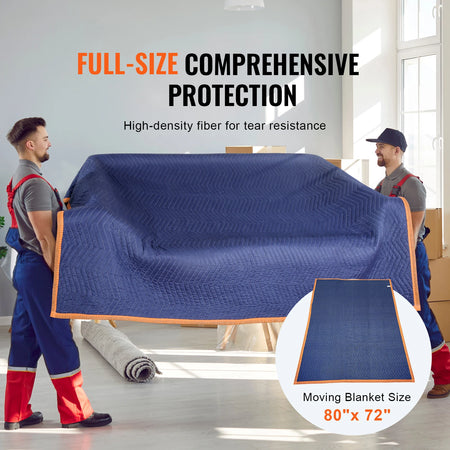 SucceBuy 80x72 Moving Blankets 12 Pack &ndash; Heavy Duty