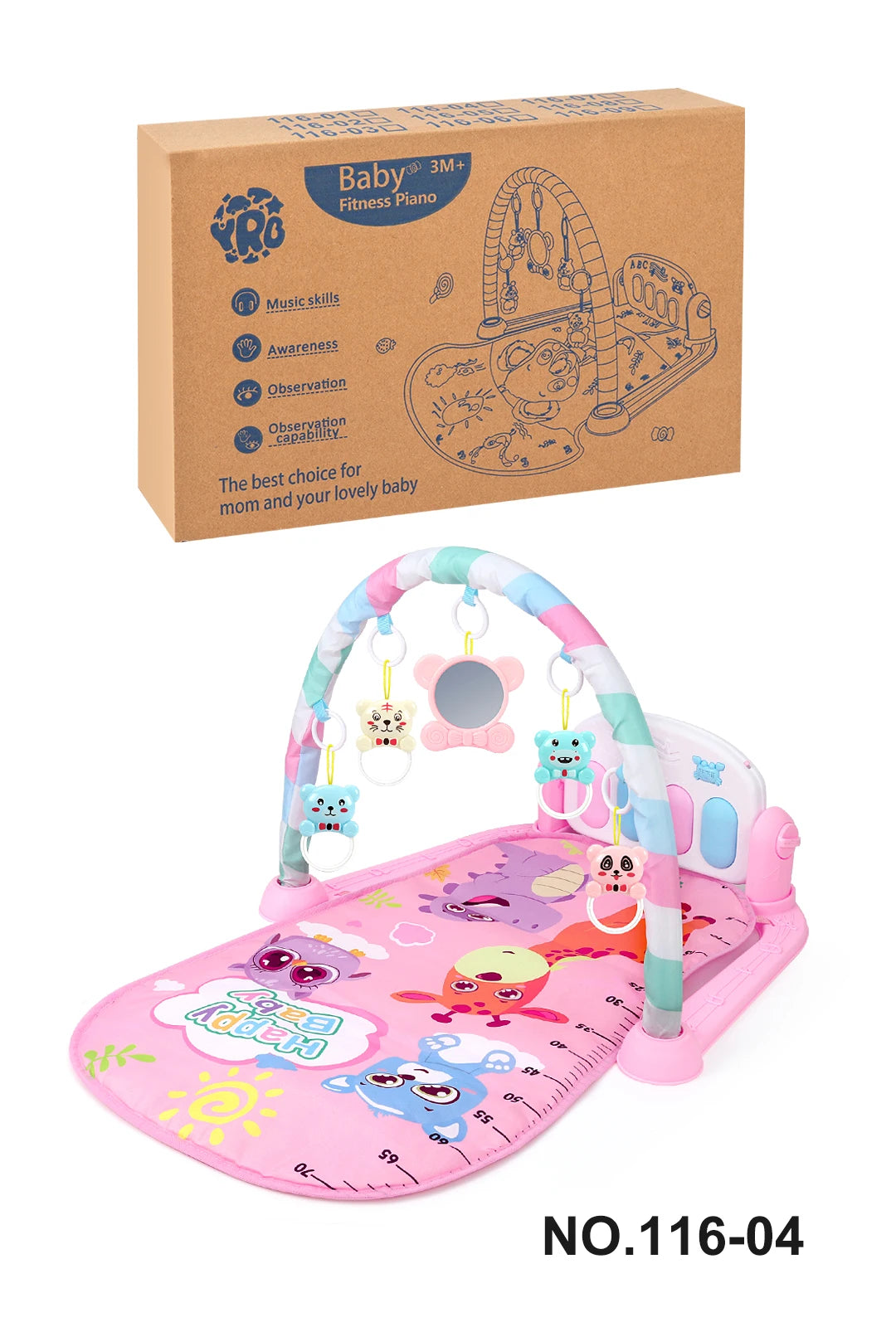 Multifunctional Fitness Frame Baby Activity Gym &ndash; Educational Crawling Play Mat 116-04