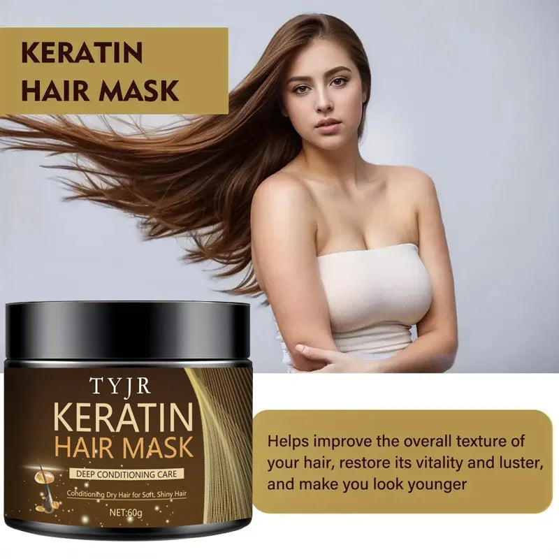 Keratin Hair Mask &ndash; Deep Moisturizing Repair for Dry Frizzy Hair