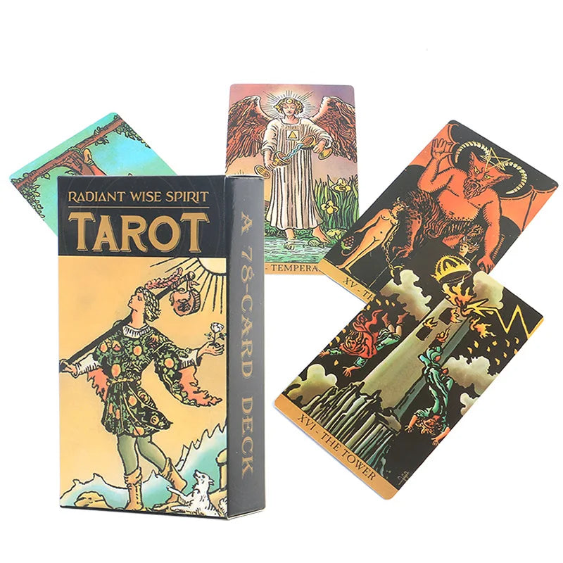 Cărți de tarot pentru divinare astrologică, pachet de oracle din hârtie pentru jocuri de petrecere