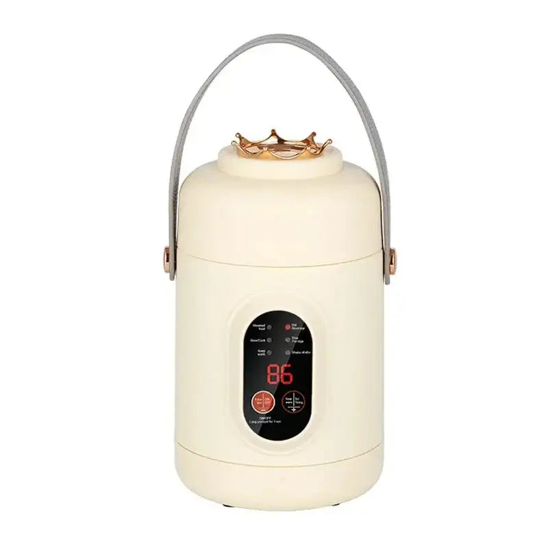 Portable Electric Kettle Rice Cooker Lunch Box 500W 200816-Beige / EU / Russian Federation