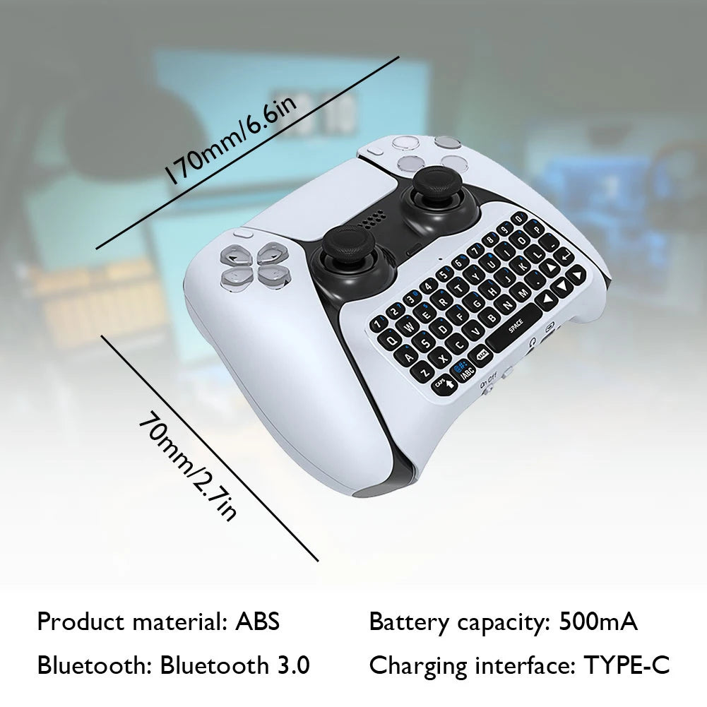 Computer Keyboard Handle Wireless Keyboard Controller BT 3.0 Gaming Handle Mini Portable Gamepad ...