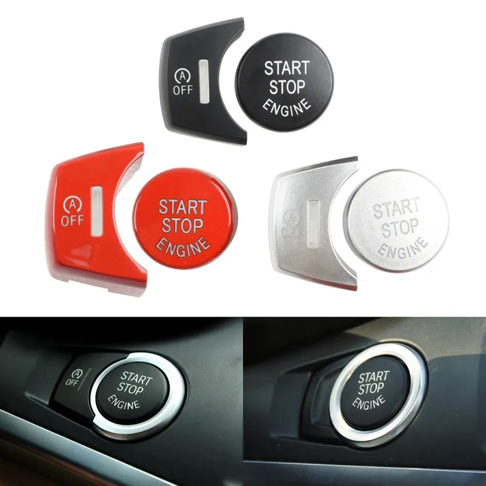 Black Silver Red Blue Car Engine Ignition Start Stop Switch Push Button For BMW X3 X4 F25 F26 61319291691 by InterCyprus Trading Ltd