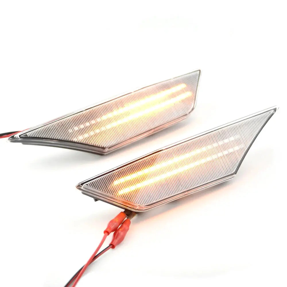 Dynamic Smoked LED Turn Signal Side Markers for Honda Civic 10th Gen 2016-2021 by InterCyprus Trading Ltd