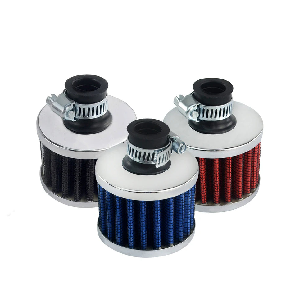 VR Racing 12mm Universal Air Intake Cone Filter for Motorcycles and Cars Plastic
