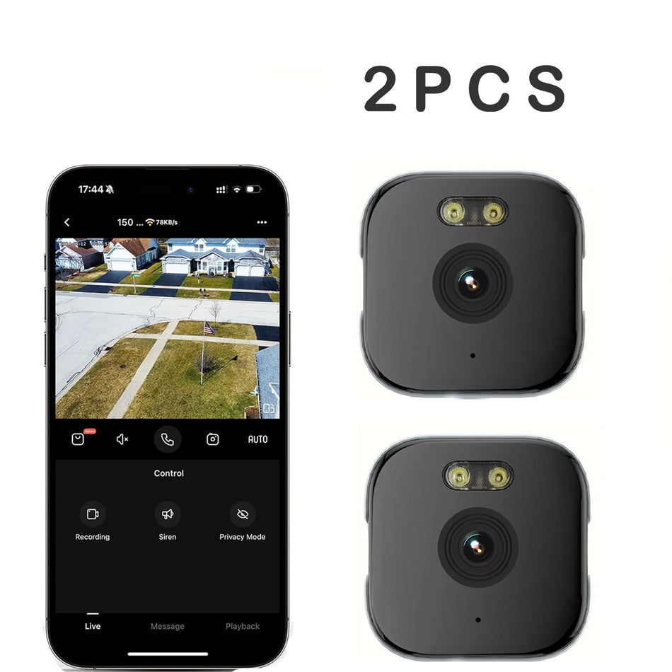 2PCS Window Camera with 3MP, Dual-Band Wi-Fi 2pcs smart cam