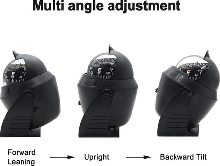 Boat Compass Flush Mount &ndash; Pivoting Light With Night Glow